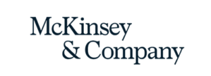 The image shows the logo of McKinsey & Company, a global management consulting firm.