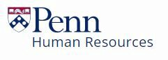 Logo for Penn Human Resources, featuring a coat of arms and text.